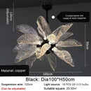 GobekUsa Elegant Copper Chandelier Light for Kitchen Dining Living Room - Modern Luxury Crystal Lamp