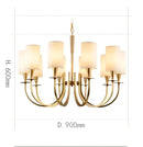 GobekUsa Copper Chandelier Lights for Living Room, Kitchen, and Bedroom