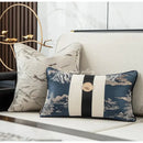 GobekUsa Dragonfly Insects Embroidery Cushion Cover - Quaint & Elegant Style Pillow Case