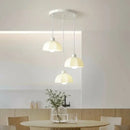 GobekUsa Elegant Cream LED Chandelier for Dining Room