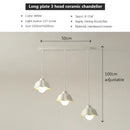 GobekUsa Elegant Cream LED Chandelier for Dining Room