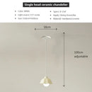 GobekUsa Elegant Cream LED Chandelier for Dining Room