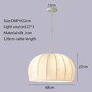 GobekUsa Elegant Silk Pendant Light for Dining Living Bedroom