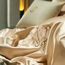 GobekUsa 1200TC Egyptian Cotton Embroidery Bedding Set - Queen King Size Bedlinens