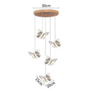 GobekUsa Crystal Butterfly Pendant Lamps LED Lighting for Home Decor and Luxury Ambiance