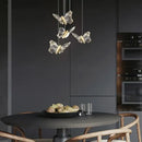 GobekUsa Crystal Butterfly Pendant Lamps LED Lighting for Home Decor and Luxury Ambiance