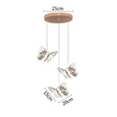 GobekUsa Crystal Butterfly Pendant Lamps LED Lighting for Home Decor and Luxury Ambiance