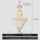 GobekUsa Elegant Crystal Chandelier for Luxury Living Room Decor