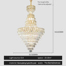 GobekUsa Elegant Crystal Chandelier for Luxury Living Room Decor