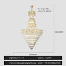 GobekUsa Elegant Crystal Chandelier for Luxury Living Room Decor