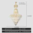 GobekUsa Elegant Crystal Chandelier for Luxury Living Room Decor