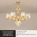 GobekUsa Elegant Crystal Chandelier for Living and Dining Room Lighting