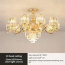 GobekUsa Elegant Crystal Chandelier for Living and Dining Room Lighting