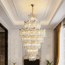 GobekUsa Elegant Crystal Chandelier for Duplex Living Room, Hotel Lobby - Luxury Atmosphere