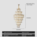 GobekUsa Elegant Crystal Chandelier for Duplex Living Room, Hotel Lobby - Luxury Atmosphere
