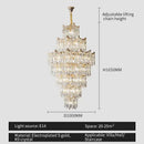 GobekUsa Elegant Crystal Chandelier for Duplex Living Room, Hotel Lobby - Luxury Atmosphere