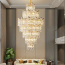 GobekUsa Elegant Crystal Chandelier for Duplex Living Room, Hotel Lobby - Luxury Atmosphere