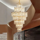 GobekUsa Elegant Crystal Chandelier for Duplex Living Room, Hotel Lobby - Luxury Atmosphere