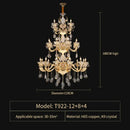 GobekUsa Elegant Crystal Chandelier for Living Room, Dining Room, and Bedroom