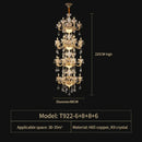 GobekUsa Elegant Crystal Chandelier for Living Room, Dining Room, and Bedroom