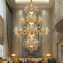 GobekUsa Elegant Crystal Chandelier for Living Room, Dining Room, and Bedroom
