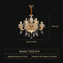 GobekUsa Elegant Crystal Chandelier for Living Room, Dining Room, and Bedroom