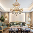 GobekUsa Elegant Crystal Chandelier for Living Room, Dining Room, and Bedroom