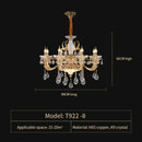 GobekUsa Elegant Crystal Chandelier for Living Room, Dining Room, and Bedroom