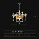 GobekUsa Elegant Crystal Chandelier for Living Room, Dining Room, and Bedroom
