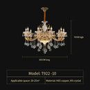 GobekUsa Elegant Crystal Chandelier for Living Room, Dining Room, and Bedroom