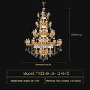 GobekUsa Elegant Crystal Chandelier for Living Room, Dining Room, and Bedroom