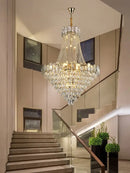 GobekUsa Elegant Crystal Chandelier LED Lighting for Living Room - Modern Luxury Design