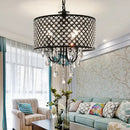GobekUsa Elegant Crystal Chandelier Ceiling Light for Dining Room & Bedroom