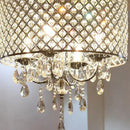 GobekUsa Elegant Crystal Chandelier Ceiling Light for Dining Room & Bedroom