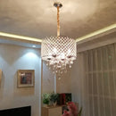 GobekUsa Elegant Crystal Chandelier Ceiling Light for Dining Room & Bedroom