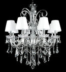 GobekUsa Elegant Crystal Chandelier for Living Room Dining Bedroom