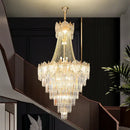 GobekUsa Elegant Crystal Duplex Chandelier for Livingroom, Hotel, and Villa