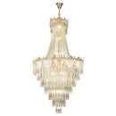 GobekUsa Elegant Crystal Duplex Chandelier for Livingroom, Hotel, and Villa