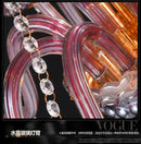GobekUsa Elegant Crystal Floor Lamp for Living Room Decor