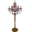 GobekUsa Elegant Crystal Floor Lamp for Living Room Decor