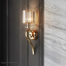 GobekUsa Crystal Gold Wall Lamp: Luxury LED Lighting for Living Room and Bedroom