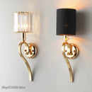GobekUsa Crystal Gold Wall Lamp: Luxury LED Lighting for Living Room and Bedroom