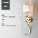 GobekUsa Crystal Gold Wall Lamp: Luxury LED Lighting for Living Room and Bedroom