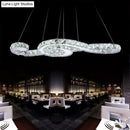 GobekUsa Musical Note Pendant LED Chandelier - Sparkling Crystal Design for Fashion Stores