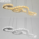 GobekUsa Musical Note Pendant LED Chandelier - Sparkling Crystal Design for Fashion Stores