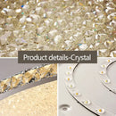 GobekUsa Crystal Round Ceiling Lamp Elegant LED Lighting for Bedroom & Living Room