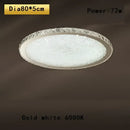GobekUsa Crystal Round Ceiling Lamp Elegant LED Lighting for Bedroom & Living Room
