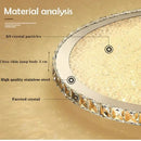 GobekUsa Crystal Round Ceiling Lamp Elegant LED Lighting for Bedroom & Living Room