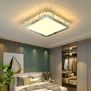 GobekUsa Crystal Round Ceiling Lamp Elegant LED Lighting for Bedroom & Living Room