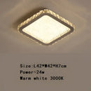 GobekUsa Crystal Round Ceiling Lamp Elegant LED Lighting for Bedroom & Living Room